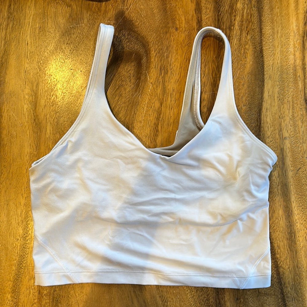 Lululemon Athletica Align White Tank Top A/B Cup